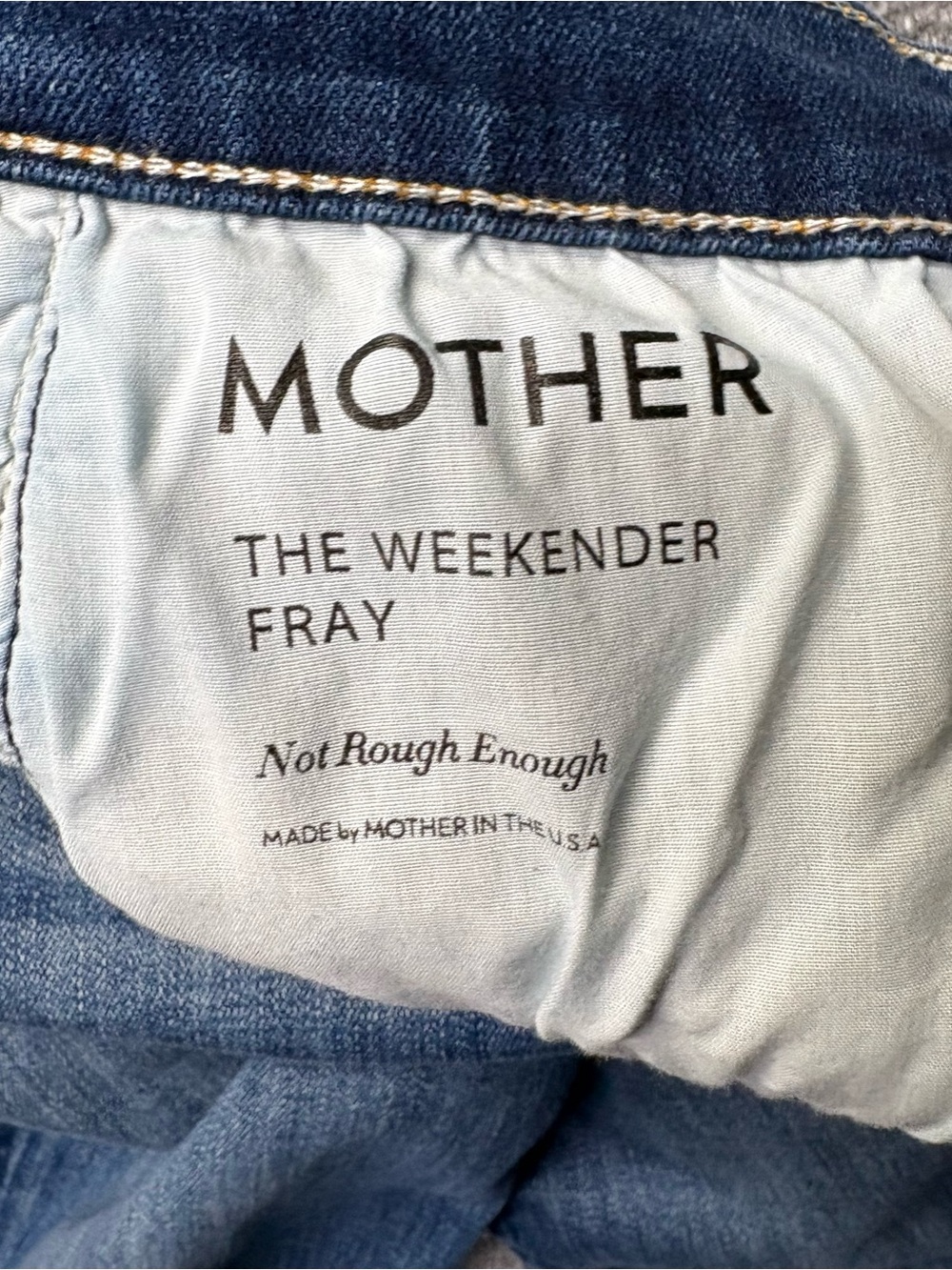 MOTHER Jeans Womens 28 Weekender Fray in Not Rough Enough Flare Raw Hem USA Made - Picture 4 of 14